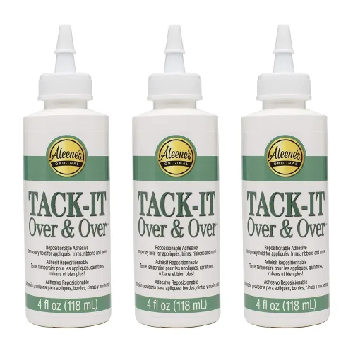 Aleene's Adhesives Bulk Buy Duncan Crafts Tack It Over and Over Liquid Glue 4 Ounce 29-2 (3-Pack)