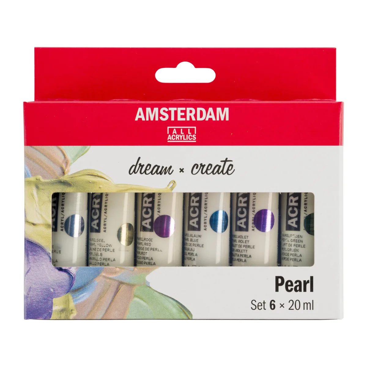 Amsterdam Standard Series Acrylic Paint Set, Pearl, 0.6 fl oz, 6 Count