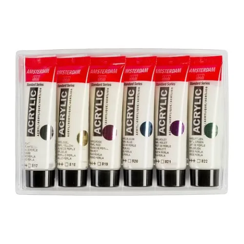View image 2 of 8 for Amsterdam Standard Series Acrylic Paint Set, Pearl, 0.6 fl oz, 6 Count