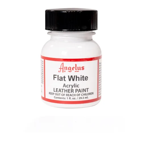 View image 3 of 8 for Angelus Brand Acrylic Leather Paint Waterproof 1oz - Flat Black & Flat White Duo