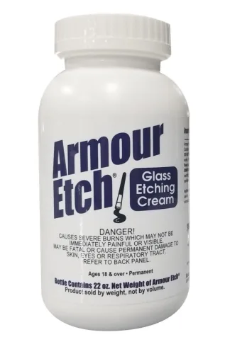 Armour Etch Glass Etching Cream, Create Designs on Glass Surfaces, 22 oz