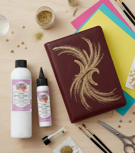View image 8 of 8 for Art Institute Glitter Dries Clear Glue Kit, 8oz & 2oz with Metal Tip & Pin