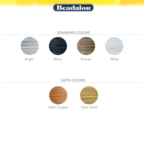 View image 5 of 5 for Beadalon Bead Stringing Wire - .012 in / .30 mm, Bright, 30ft / 9.2m