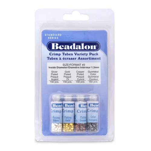Beadalon Crimp Beads Variety Pack - Size 2 - Variety