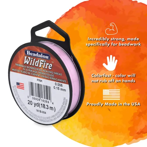 View image 2 of 6 for Beadalon Wildfire Beading Thread Jewelry Fishing Line, Frost - 0.006"/125yd