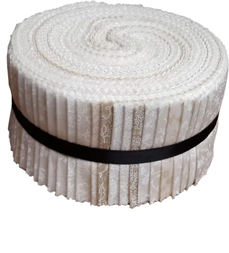 Best of Tone on Tone Neutral Blenders Jelly Roll 40 Precut 2.5-inch Quilting Fabric Strips by SANTEE PRINTWORKS