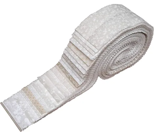 View image 2 of 2 for Best of Tone on Tone Neutral Blenders Jelly Roll 40 Precut 2.5-inch Quilting Fabric Strips