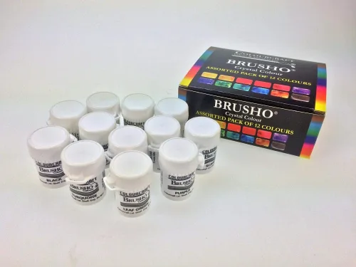 View image 2 of 5 for Brusho by Colourcraft BRU85000 Brusho Crystal Set 12 Color Colour