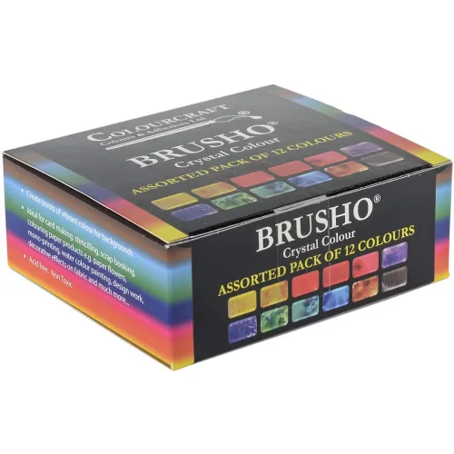 View image 4 of 5 for Brusho by Colourcraft BRU85000 Brusho Crystal Set 12 Color Colour