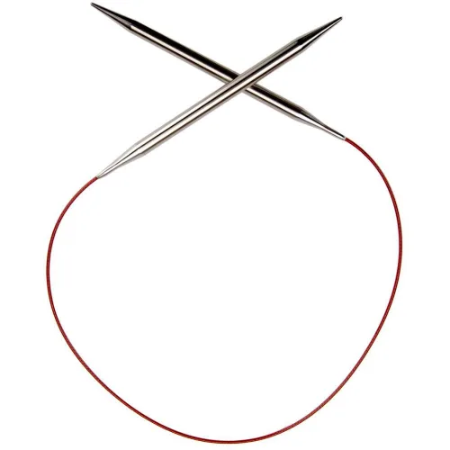 ChiaoGoo Red Lace Circular 24 inch (61cm) Stainless Steel Knitting Needle Size US 7 (4.5mm) 7024-7
