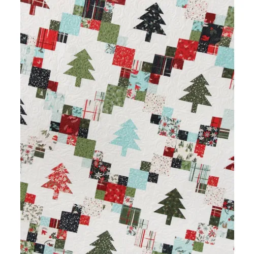 View image 2 of 4 for Cluck Cluck Sew Evergreen Quilt Pattern - Throw, Twin, Queen, King Sizes - Sewing Pattern