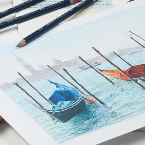 View image 8 of 8 for Derwent Colored Pencils, Watercolour, Water Color Pencils, Drawing, Art, Metal Tin, 12 Count (32881)