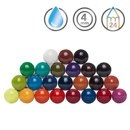 View image 4 of 8 for Derwent Inktense Pencils Tin, Set of 24, Great for Holiday Gifts, 4mm Round Core, Firm Texture, Watersoluble, Ideal for Watercolor, Drawing, Coloring and Painting on Paper and Fabric (0700929)