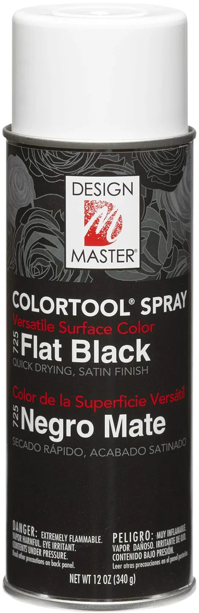 Design Master 725 Flat Black Colortool Spray