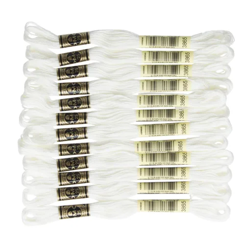 DMC 6-Strand Embroidery Cotton Floss - Winter White - 12/Pkg