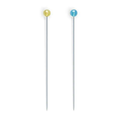 View image 4 of 4 for Dritz 3035 Crystal Glass Head Pins, 1-7/8-Inch (100-Count), Blue and Yellow