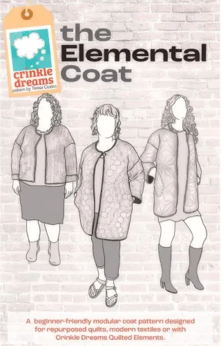 Elemental Coat – Crinkle Dreams by Quilt In A Day