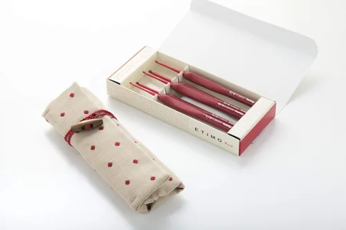View image 4 of 7 for ETIMO Red Crochet Set Red Tulip TED001, 2.6 x 20.4 x 22 cm