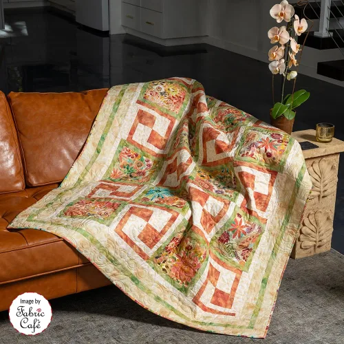 View image 5 of 8 for Fabric Cafe 2025 Fabulous 5-Yard Quilts - 8 New Printed Patterns - Simple Quilting Method - Queen/King Size Enlargement