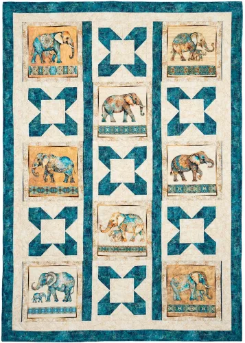 View image 5 of 9 for Fabric Cafe Panel Perfect 3-Yard Quilts Book – 8 Easy Quilt Patterns for Panels – Use with 1-Yard Cuts – Beginner Friendly Quilting Book with Diagrams & Fabric Guides