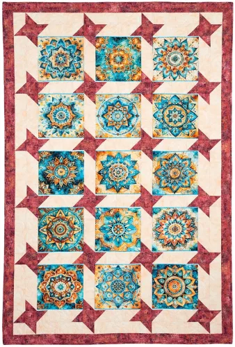 View image 6 of 9 for Fabric Cafe Panel Perfect 3-Yard Quilts Book – 8 Easy Quilt Patterns for Panels – Use with 1-Yard Cuts – Beginner Friendly Quilting Book with Diagrams & Fabric Guides
