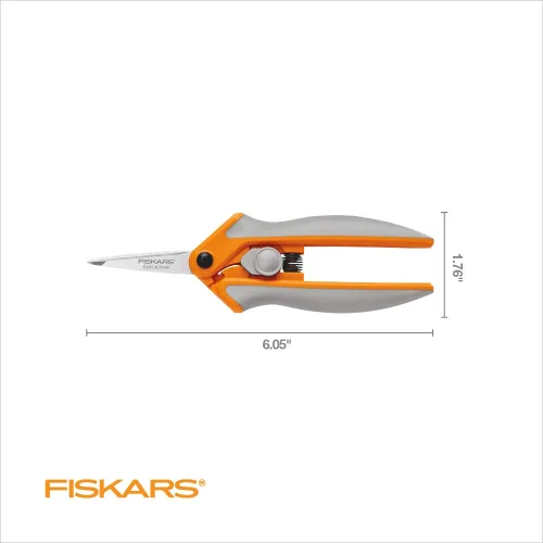 View image 3 of 8 for Fiskars RazorEdge Micro-Tip Easy Action Scissors - 6" - Stainless Steel Fabric Scissors - Arts and Crafts - Orange
