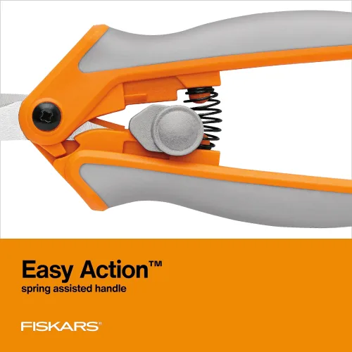 View image 5 of 8 for Fiskars RazorEdge Micro-Tip Easy Action Scissors - 6" - Stainless Steel Fabric Scissors - Arts and Crafts - Orange