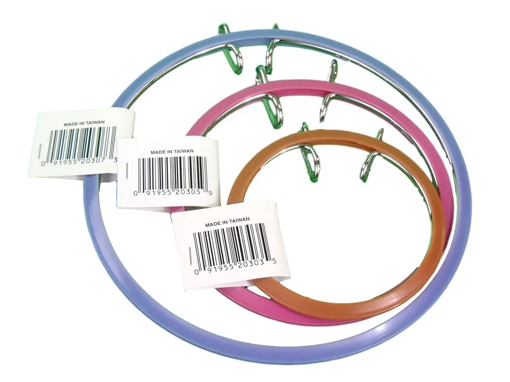 Frank A. Edmunds Assortment, 3.5-inch, 5-inch and 7-inch Spring Tension Embroidery Hoops,CNSTH-A3557, Set of 3 by Frank A. Edmunds Co.
