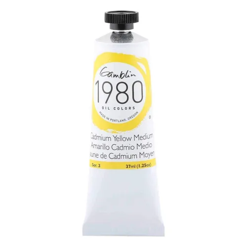 Gamblin 1980 Oil Cadmium Yellow Med 37Ml