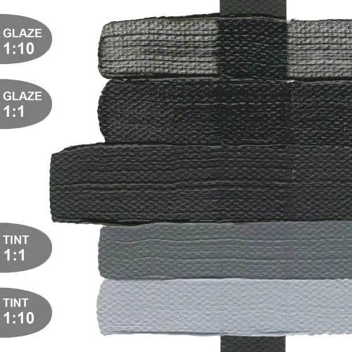 View image 4 of 6 for GOLDEN Heavy Body Acrylics, Mars Black, 5 fl. oz. Tube, Professional Acrylic Paint, Opaque