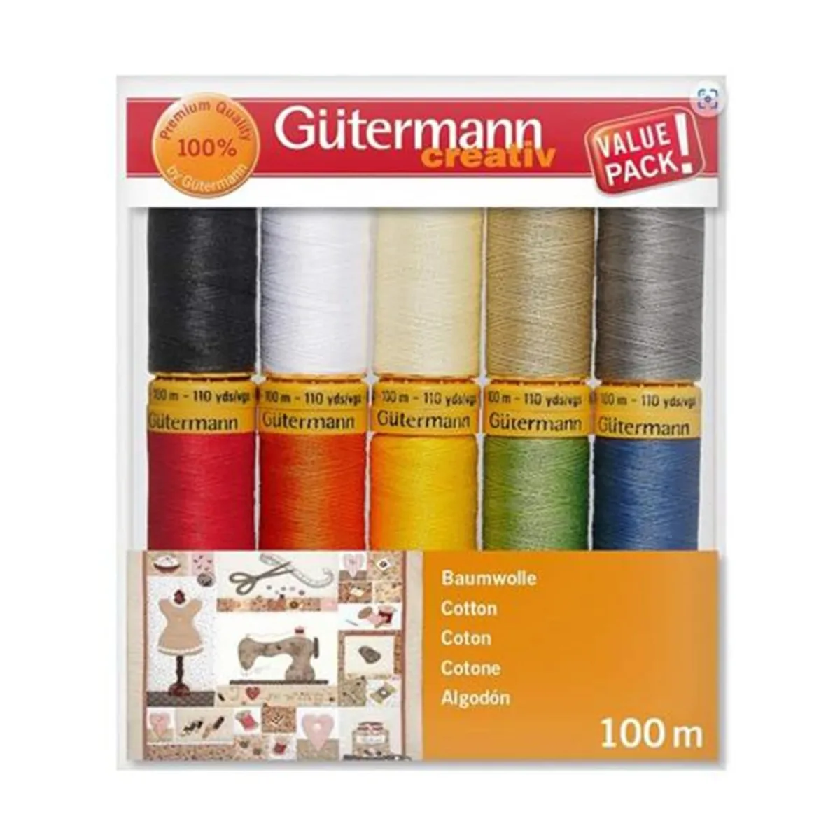 Gütermann Gutermann Cotton 50 Thread Set 10 Spools734016-3
