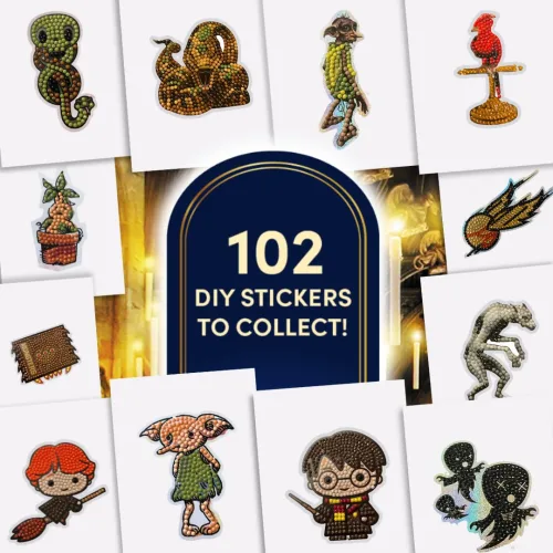 View image 2 of 9 for Harry Potter Crystal Art Sticker Album Starter Pack