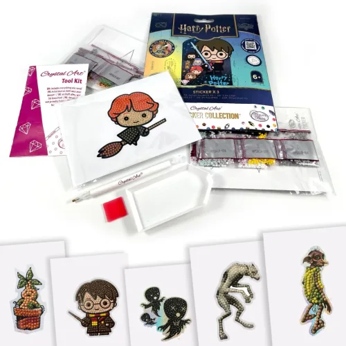 View image 3 of 9 for Harry Potter Crystal Art Sticker Album Starter Pack
