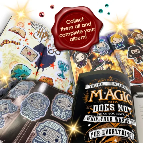 View image 4 of 9 for Harry Potter Crystal Art Sticker Album Starter Pack