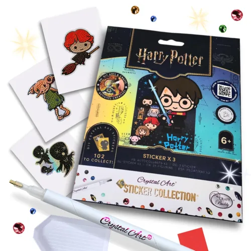 View image 9 of 9 for Harry Potter Crystal Art Sticker Album Starter Pack