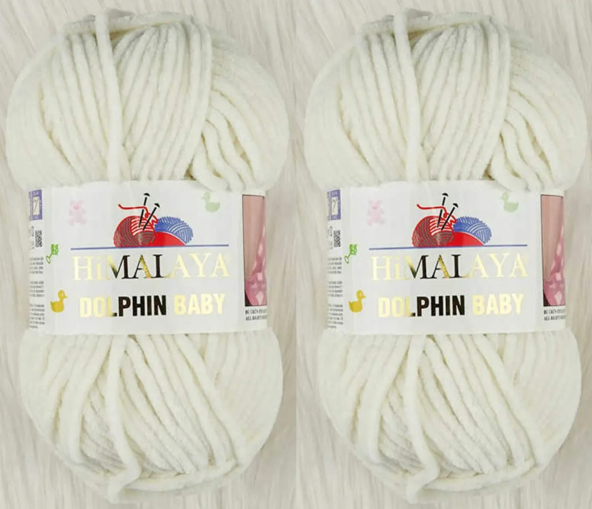 Himalaya Dolphin Baby Yarn Knitting Yarn 2 Skeins 264 Yards 2x100gram Super Bulky Baby Blanket Yarn (80308) by Himalaya Yarn