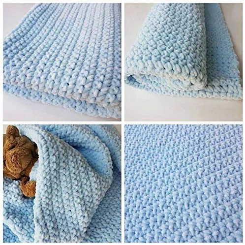 View image 5 of 5 for Himalaya Dolphin Baby Yarn Knitting Yarn 2 Skeins 264 Yards 2x100gram Super Bulky Baby Blanket Yarn (80308)