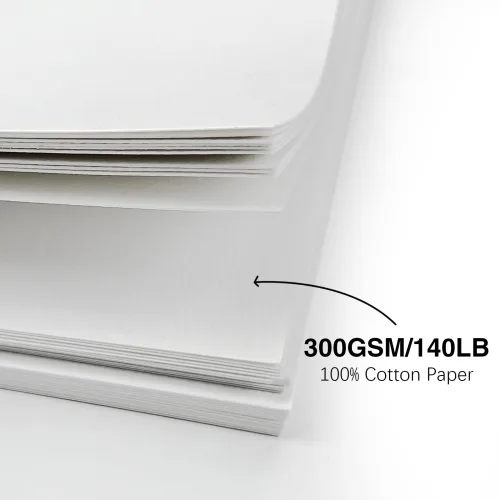View image 2 of 9 for KOVIEDE 50 Pack Foldable Blank Watercolor Cards with Envelopes 4 x 6 Inch