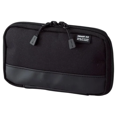 View image 7 of 7 for LIHIT LAB Compact Pen Case (Pencil Case), Water & Stain Repellent,3.5" x 6.5'', Black (A7687-24)