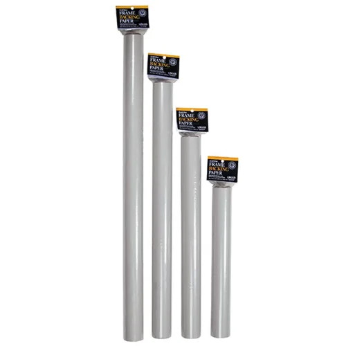 View image 2 of 8 for Lineco Frame Backing Paper, 24x72'' Rolls, 0.006'' Thickness, Light Gray