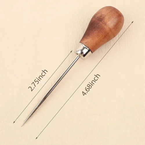 View image 2 of 8 for Lineco Heavy Duty Awl for Bookbinding Projects, Large Handle