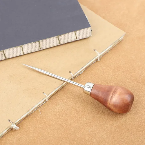 View image 5 of 8 for Lineco Heavy Duty Awl for Bookbinding Projects, Large Handle