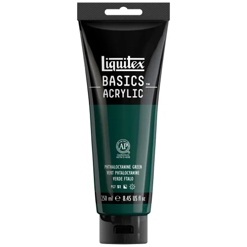 Liquitex BASICS Acrylic Paint, 8.5-oz Tube, Phthalocyanine Green