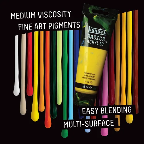 View image 4 of 5 for Liquitex BASICS Acrylic Paint, 8.5-oz Tube, Phthalocyanine Green