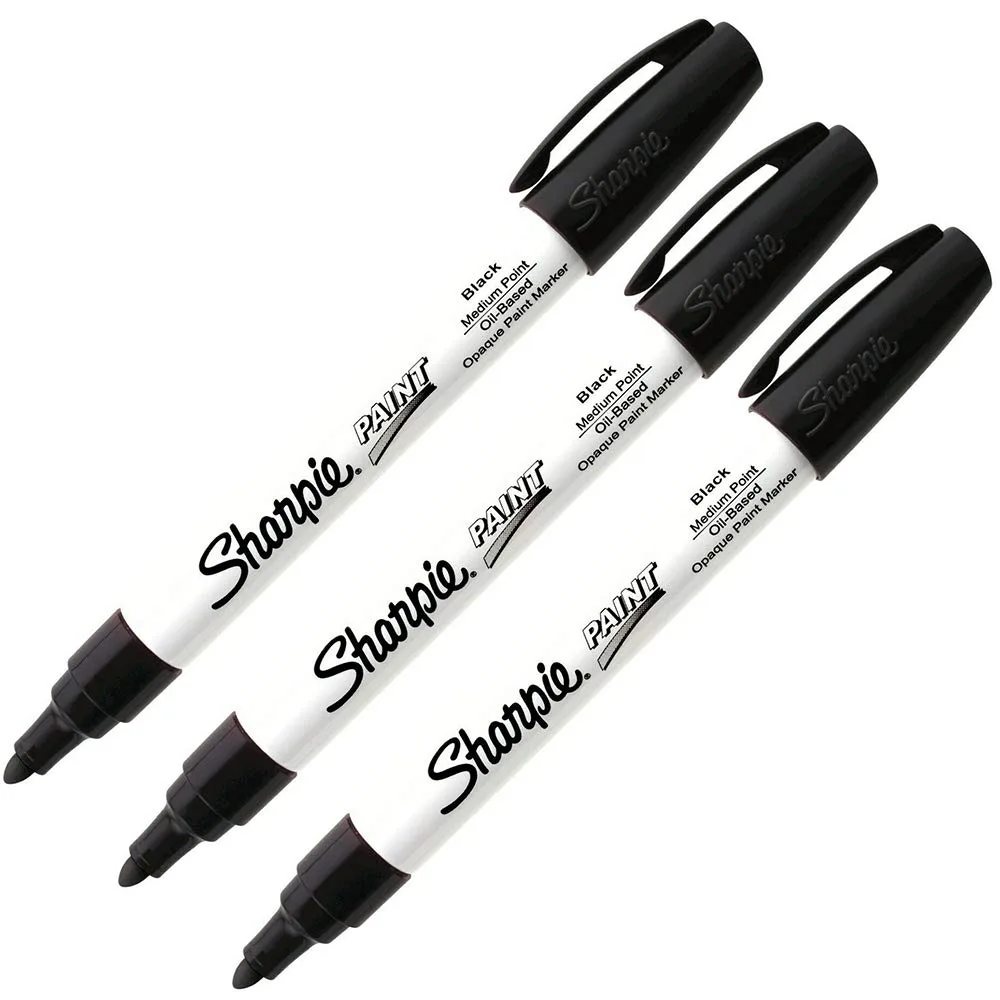 Medium Point Paint Marker [Set of 3] Color: Black by Sharpie