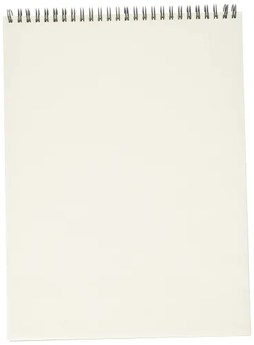 View image 2 of 4 for Mi-Teintes Pastel Pad, White with Glassine 9"X12" Top Wire (100510867)