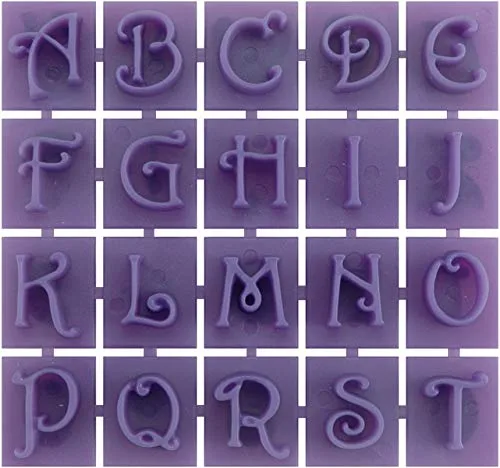 View image 2 of 2 for Midwest Products Co. Midwest Products Victorian Letters and Numbers Stepping Stone Stamps, Blue