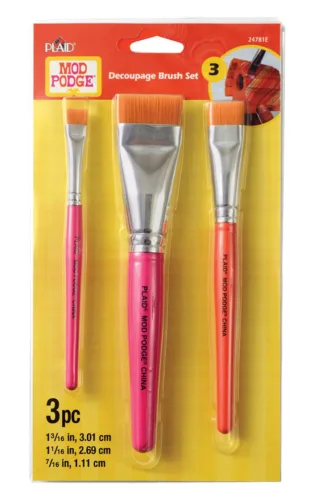 View image 2 of 2 for Mod Podge Brush Set DECOUPAGE 3PC
