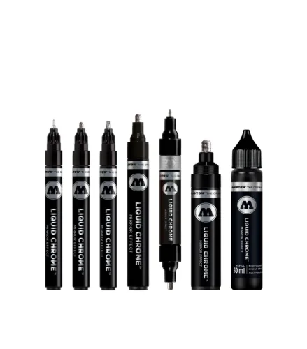 View image 7 of 9 for Molotow Liquid Chrome Alcohol Paint Pump Marker, 1mm, 1 Each