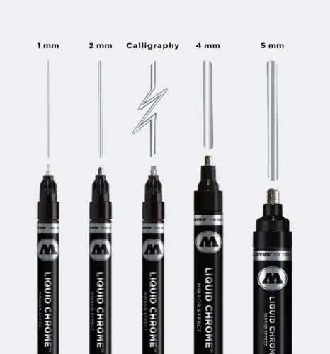 View image 8 of 9 for Molotow Liquid Chrome Alcohol Paint Pump Marker, 1mm, 1 Each